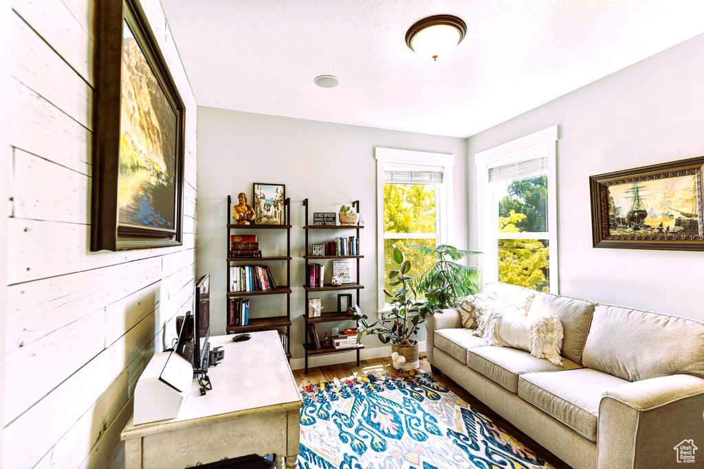 Office featuring wood finished floors