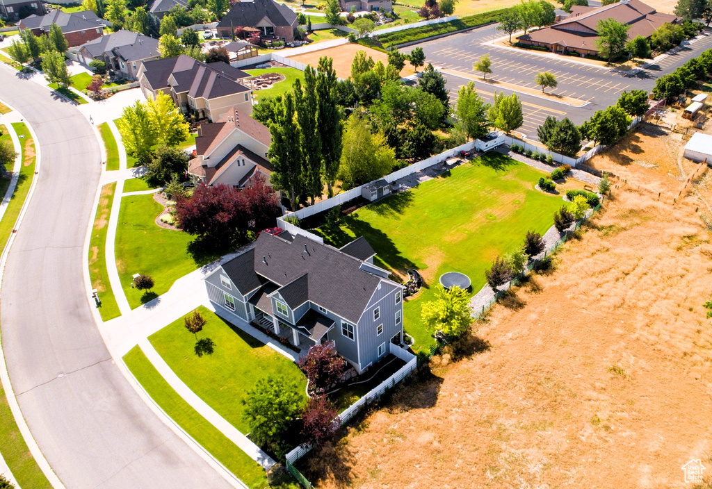 Aerial view featuring a residential view