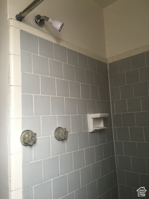 Details with tiled shower