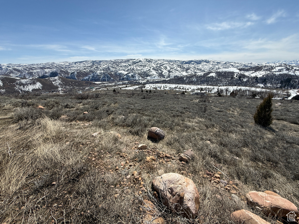View of mountain backdrop