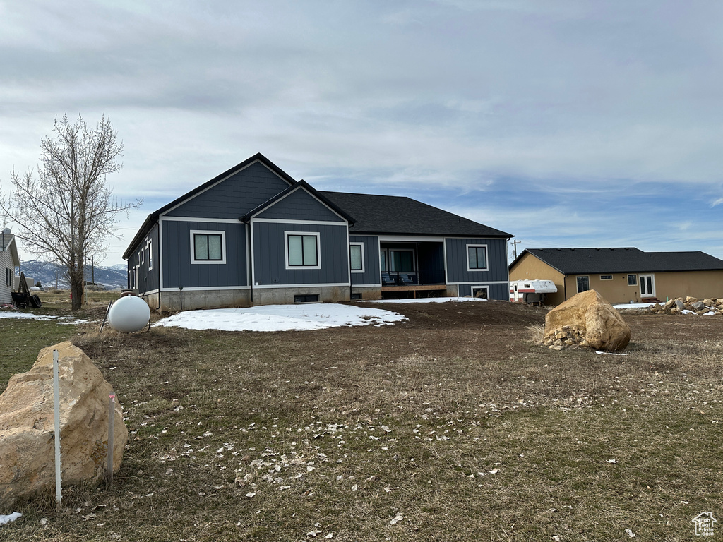 View of rear view of house