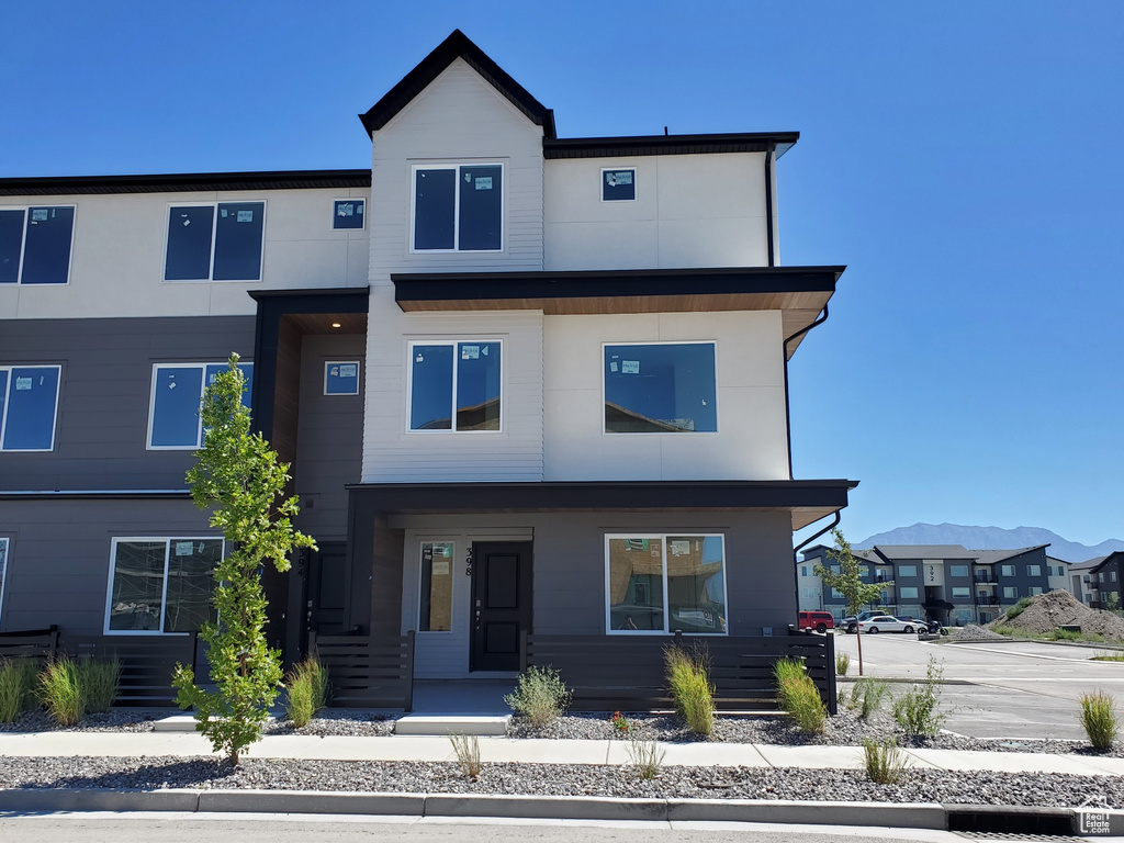 View of contemporary home