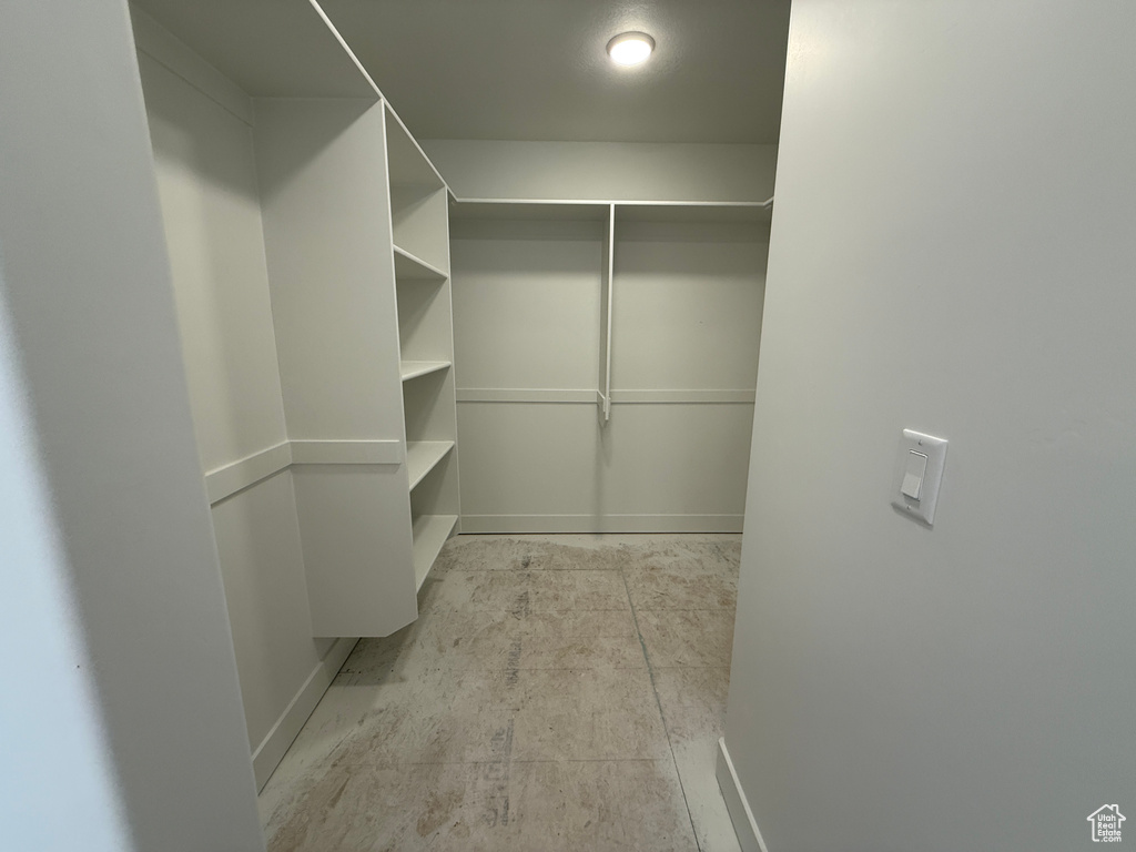 View of spacious closet