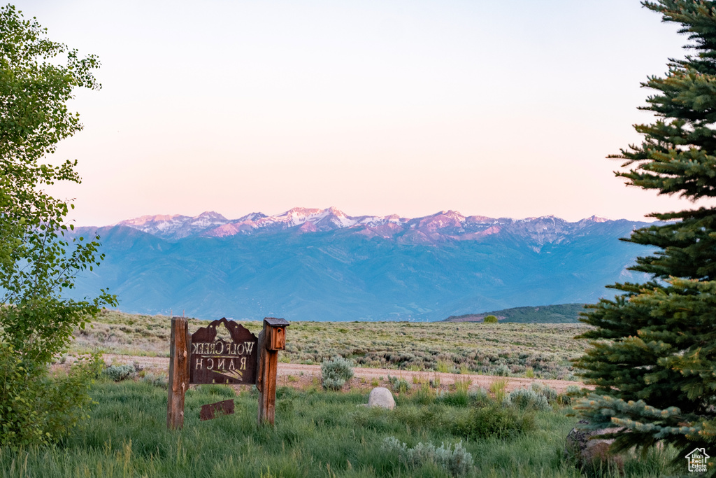 View of mountain background