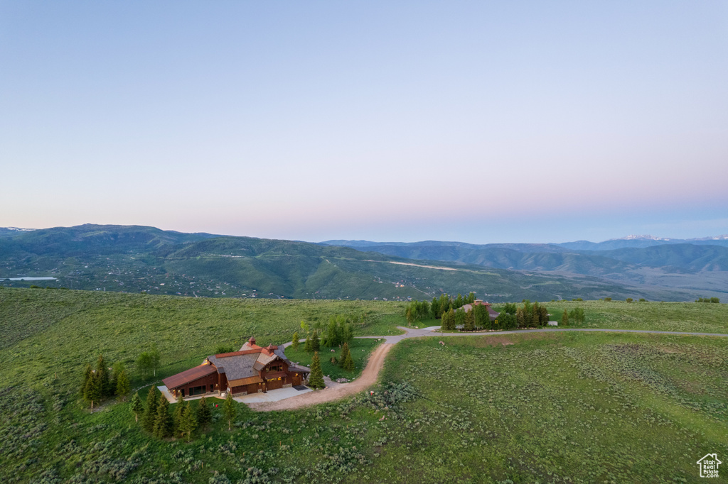 Mountain view featuring rural landscape
