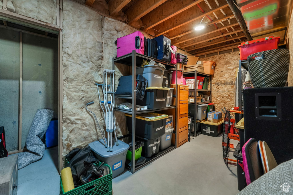 View of storage room
