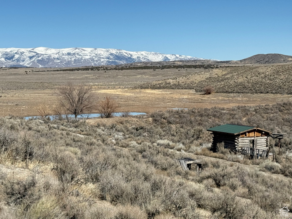 View of mountain feature with a rural view