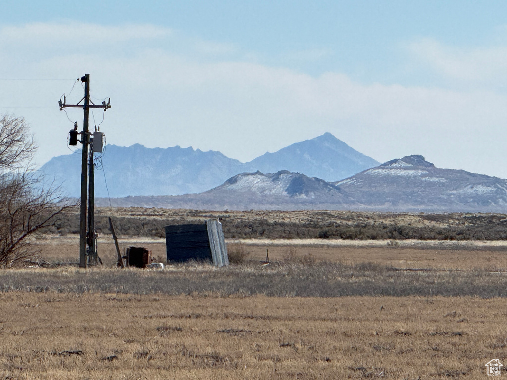 Property view of mountains featuring a rural view