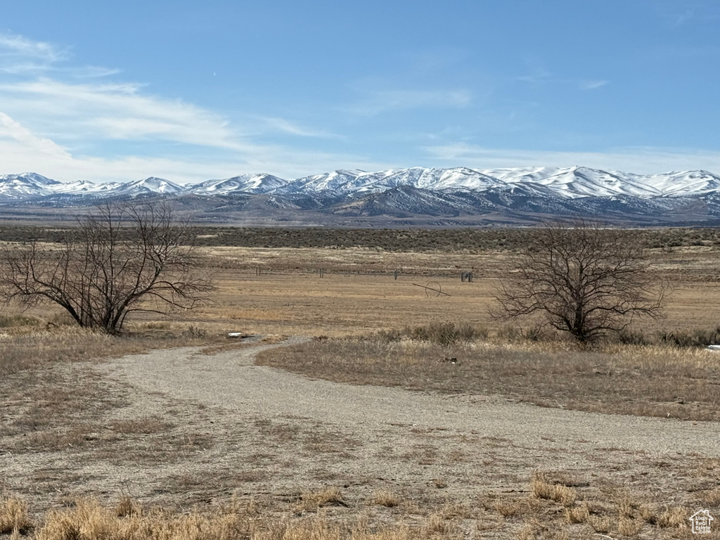 View of mountain feature with a rural view