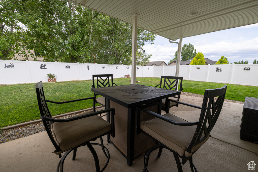 View of patio / terrace featuring outdoor dining space