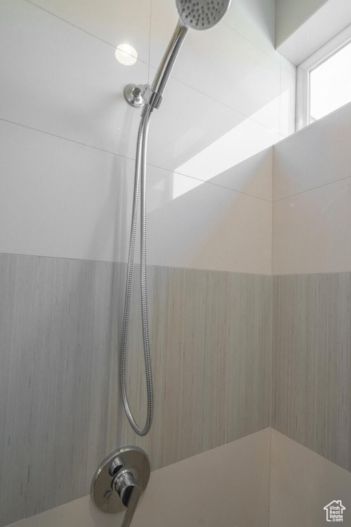Details featuring a tile shower