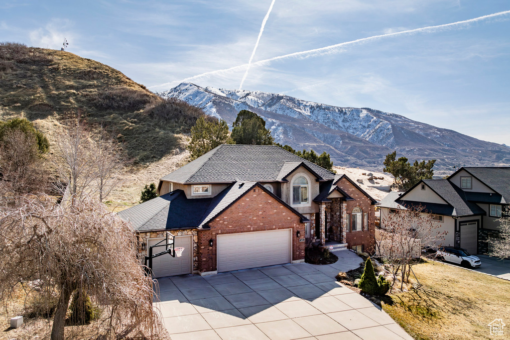 View of mountain background