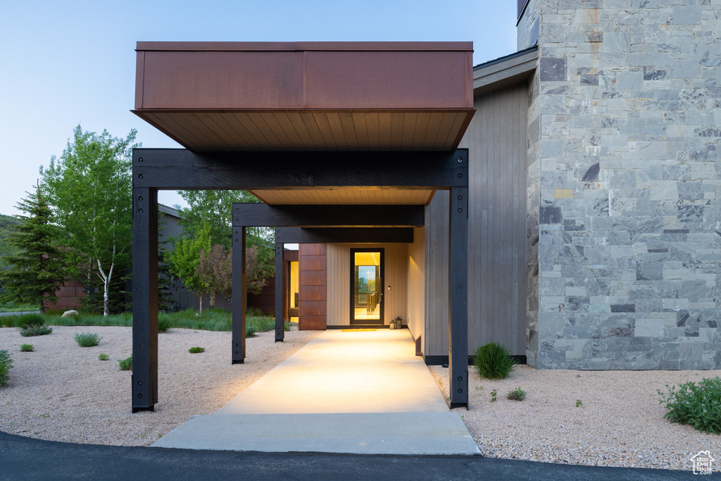 View of entrance to property