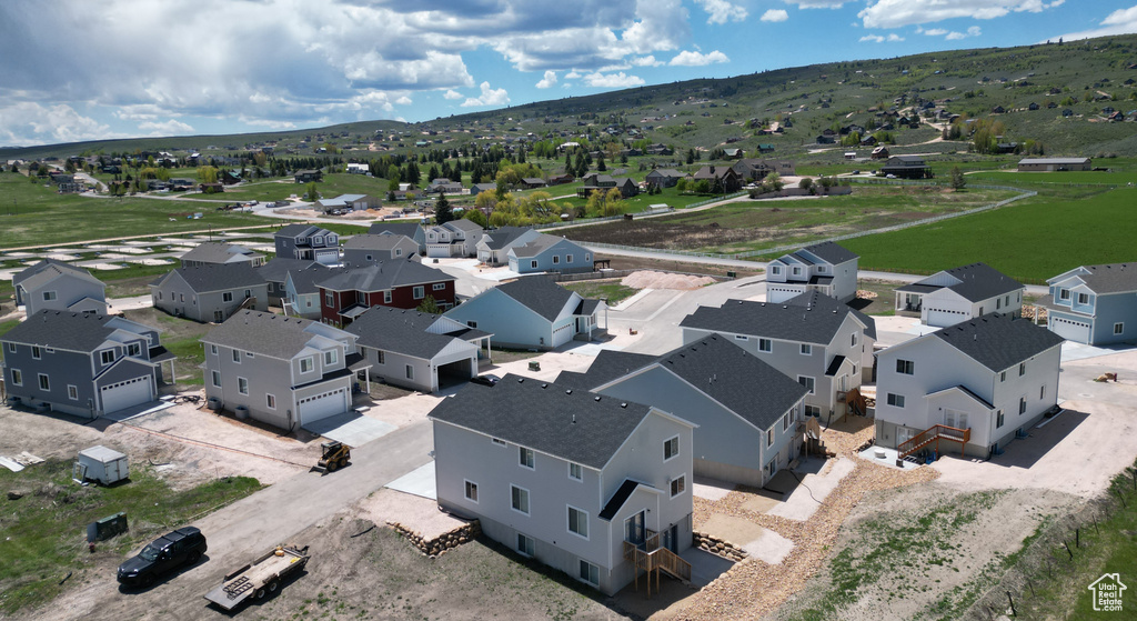 Aerial view featuring a residential view
