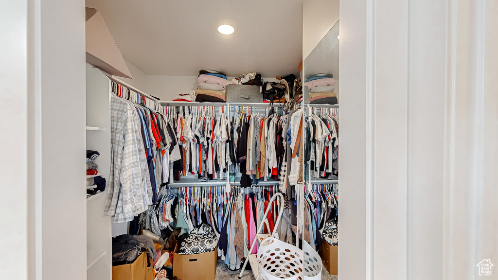 View of spacious closet