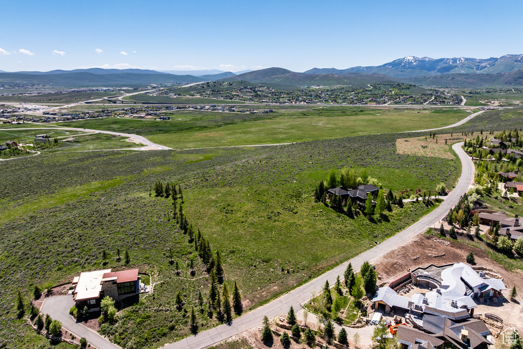 Bird's eye view of mountains
