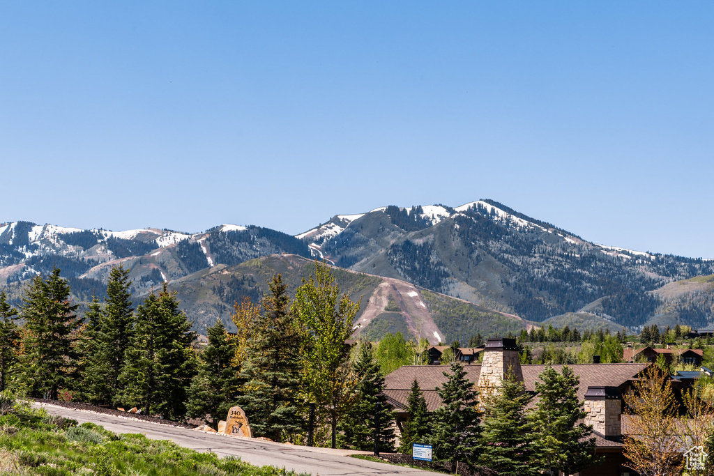 View of mountain background