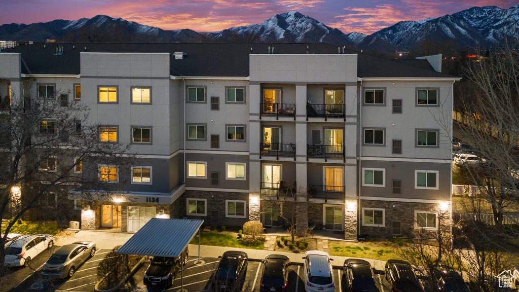View of property featuring a mountain view