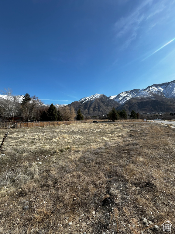 Mountain view with a rural view