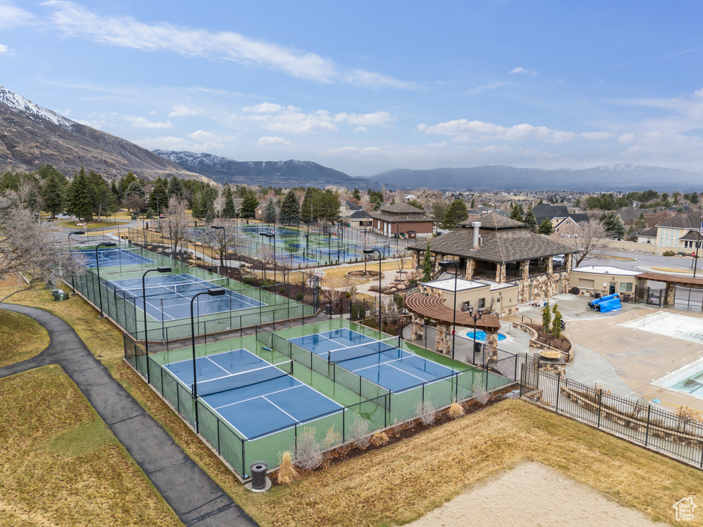 Exterior space featuring a mountain view and a residential view