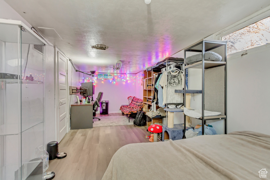 Bedroom featuring wood finished floors
