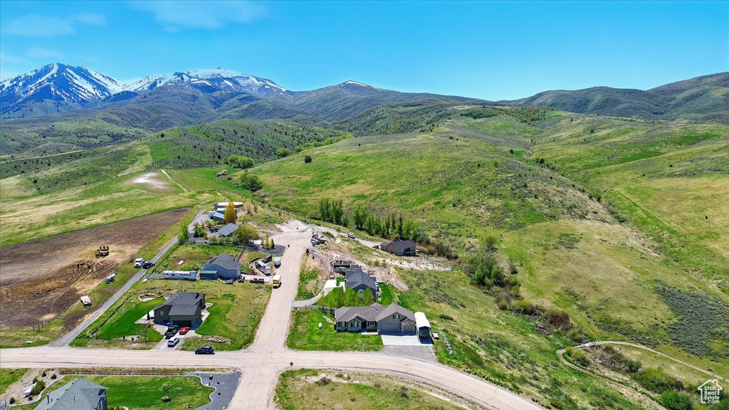Bird's eye view of mountains