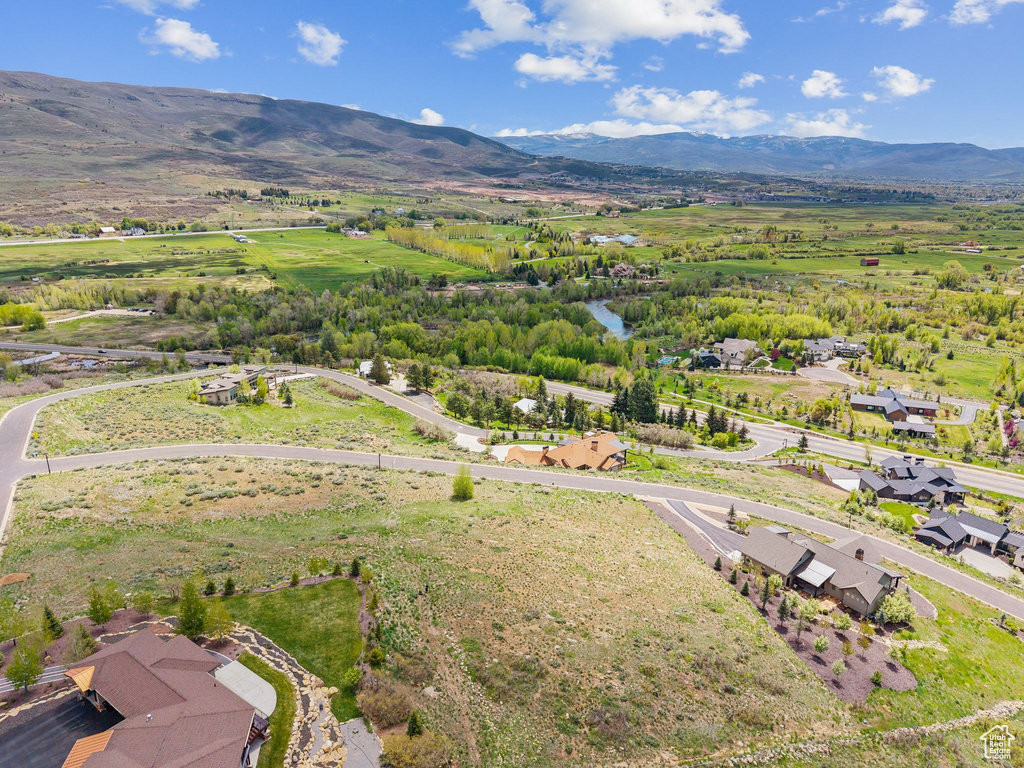Bird's eye view of mountains