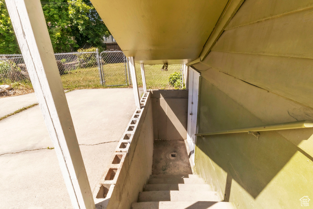 View of stairway