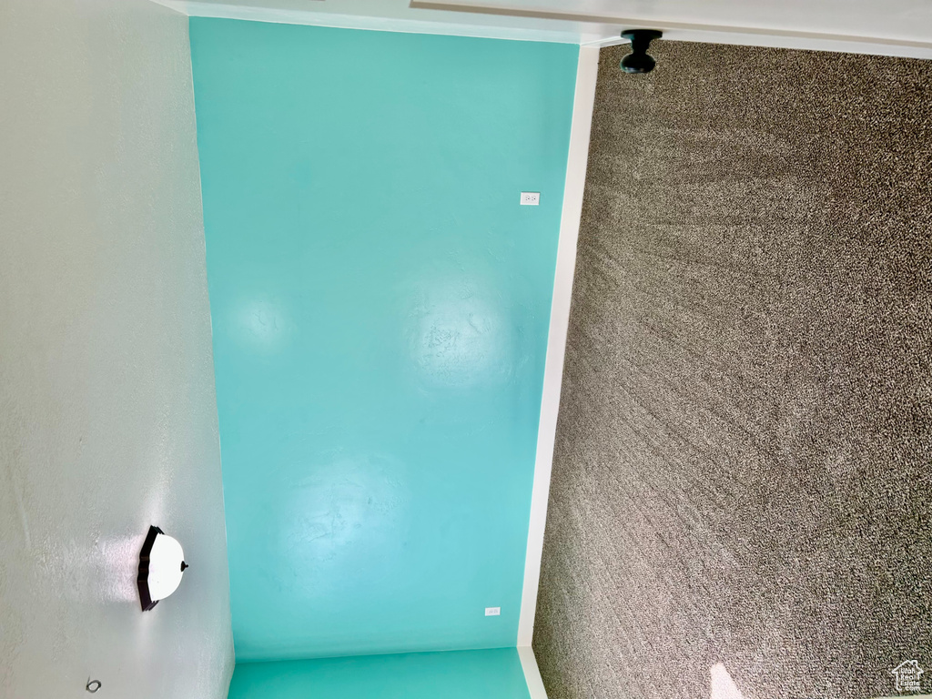 Carpeted empty room with baseboards