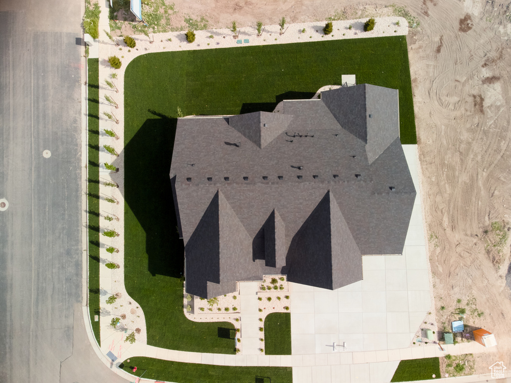 View from above of property