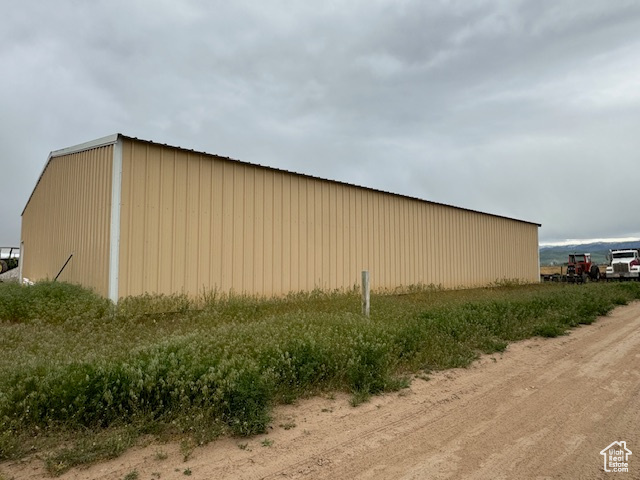 View of pole building