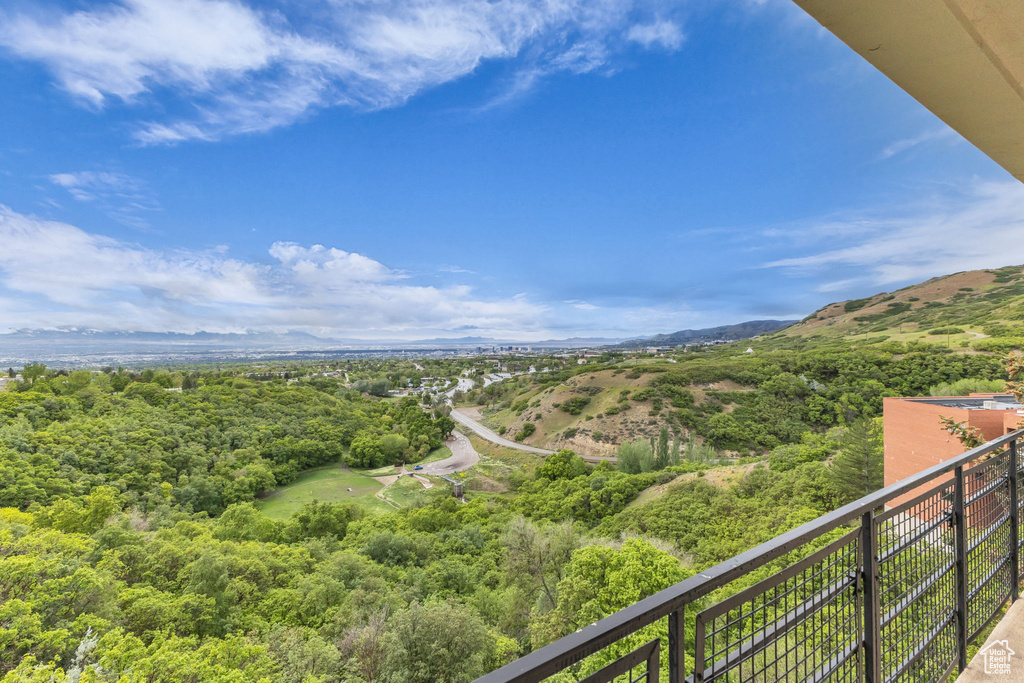 View of mountain background