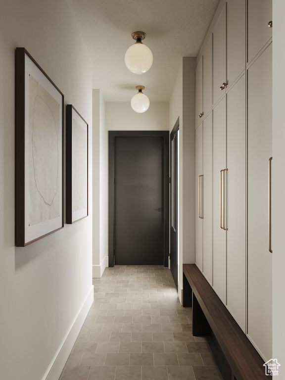 Hall with baseboards