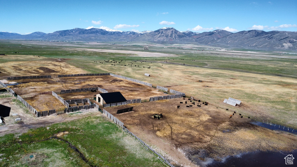 View of rural area with mountains