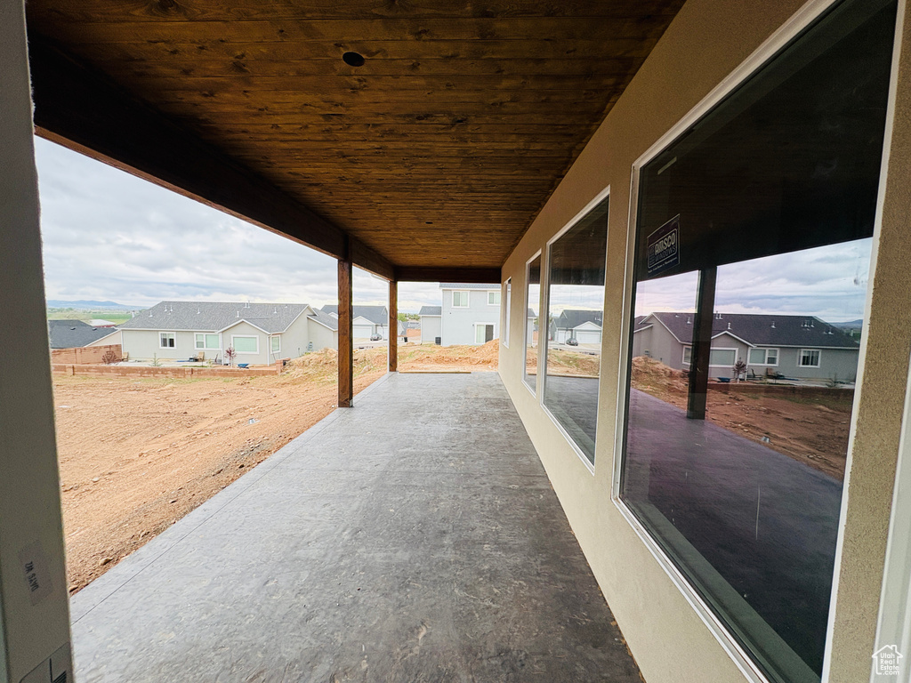 View of patio featuring a residential view