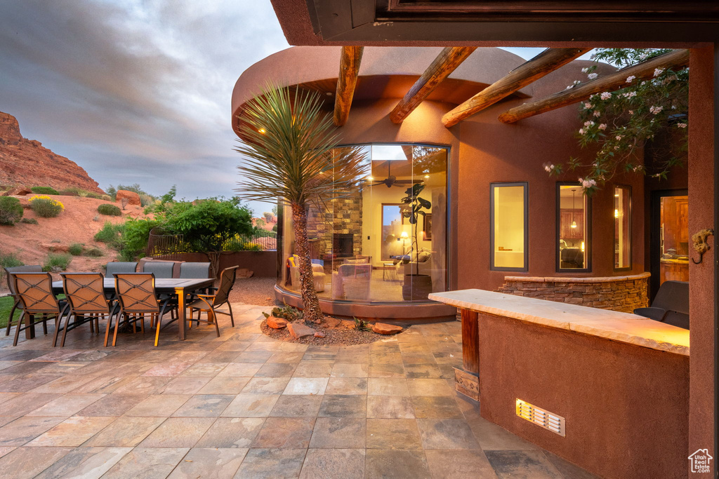 View of patio / terrace with outdoor dining area