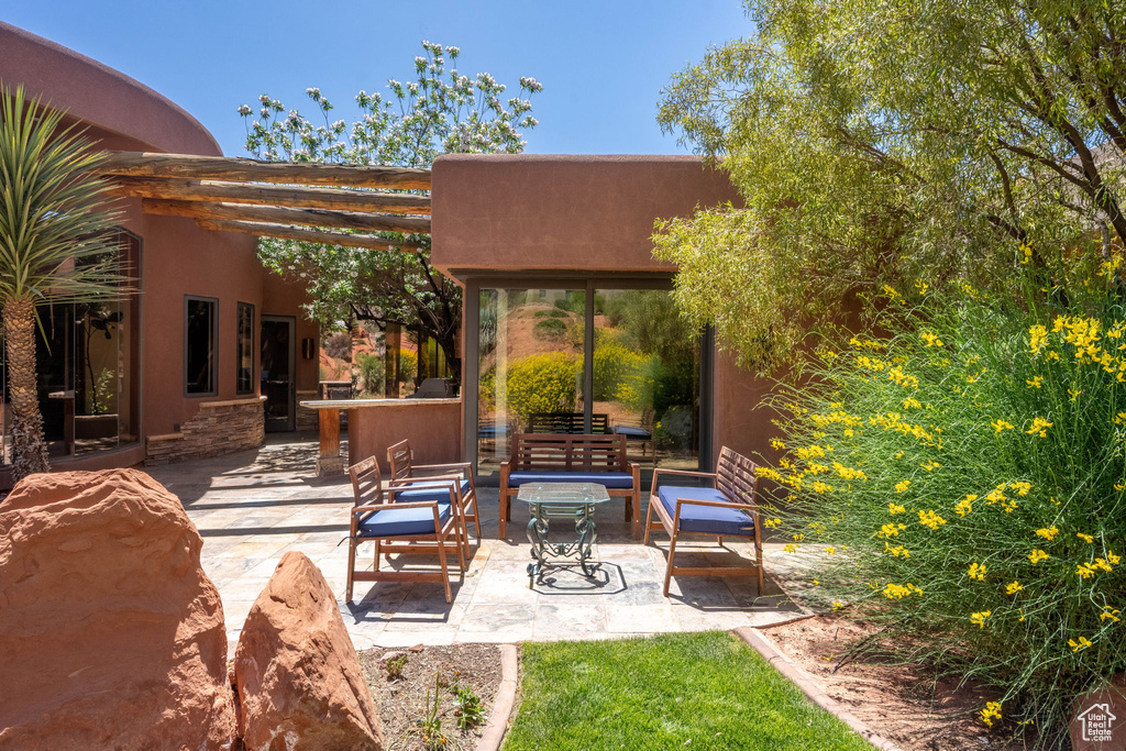 View of patio