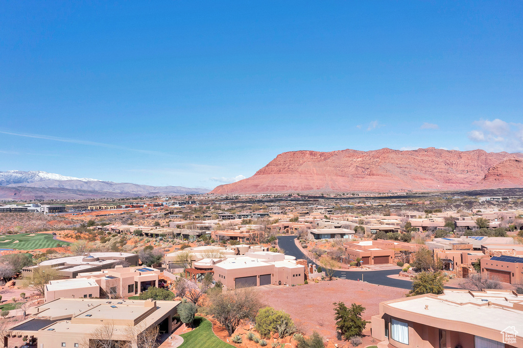 Mountain view with a residential view