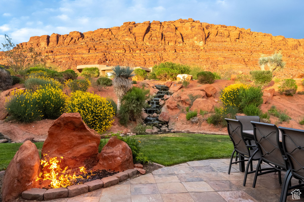 View of mountain backdrop