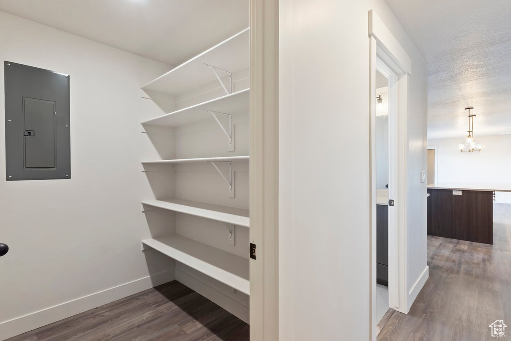 Pantry with electric panel