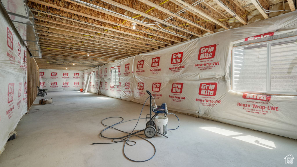 Below grade area featuring healthy amount of natural light