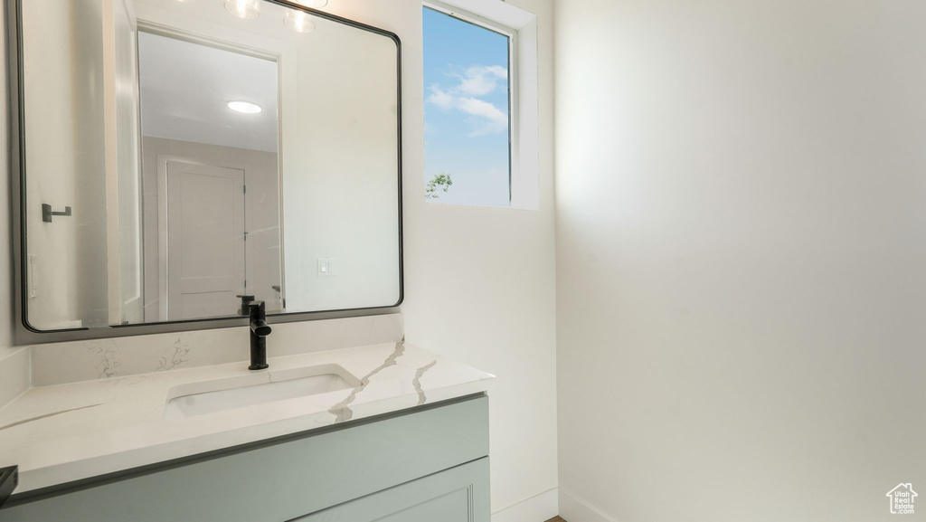 Bathroom featuring vanity