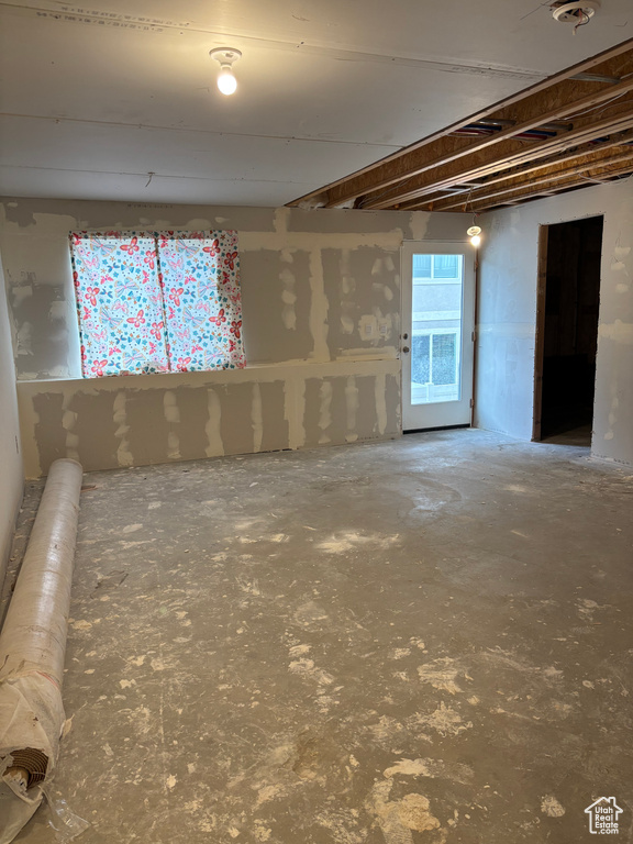 View of basement
