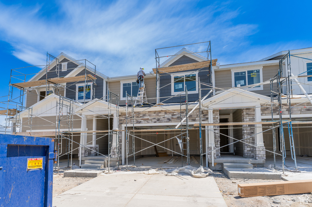 View of property in mid-construction