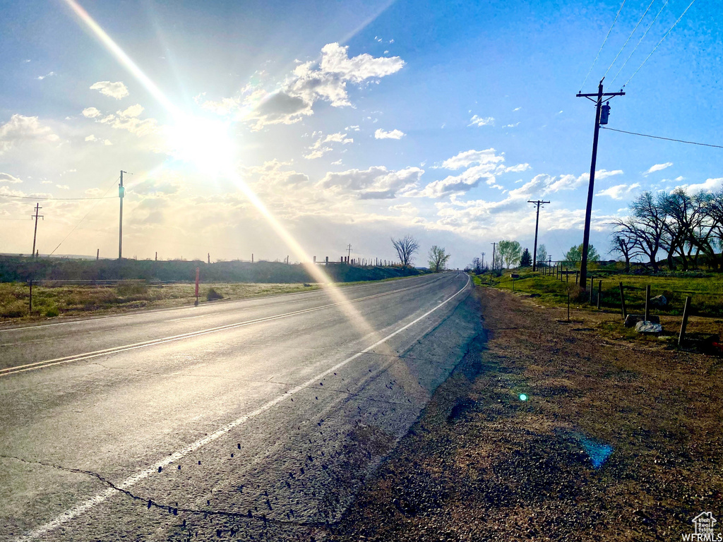 View of street with a rural view