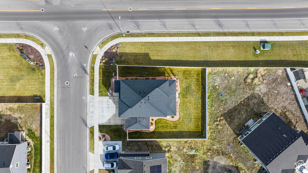Birds eye view of property