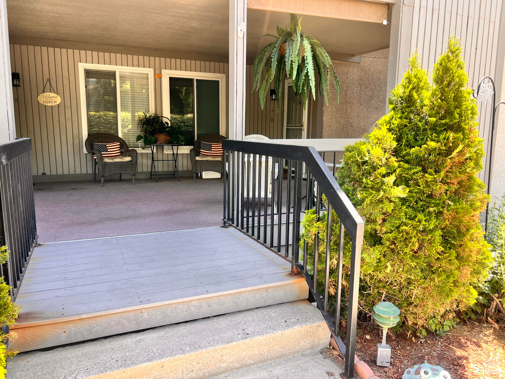 View of entrance to property