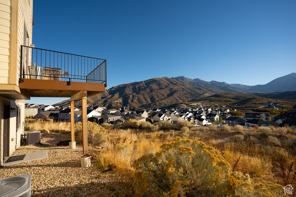 Mountain view with a residential view