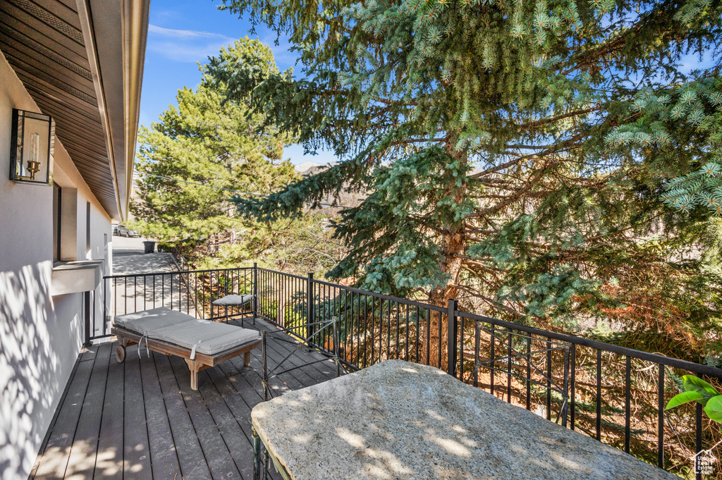View of deck
