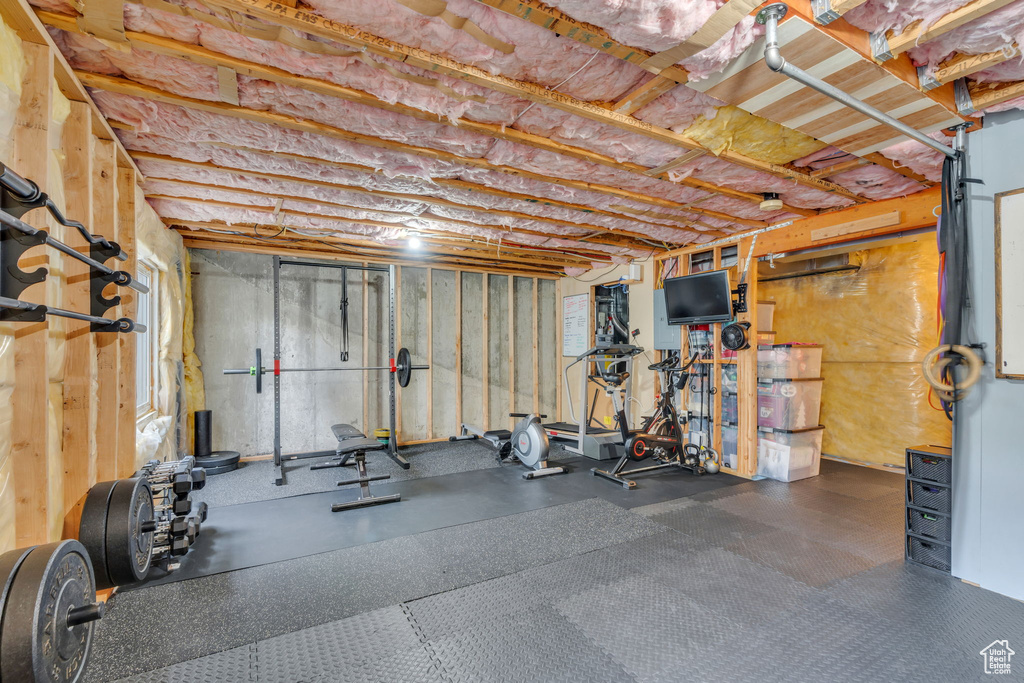 View of workout area